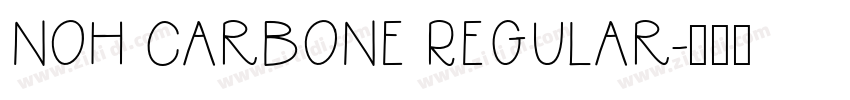 NOh Carbone Regular字体转换